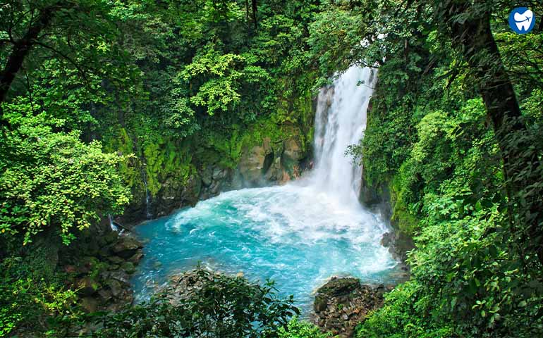 Celeste river in Costa Rica