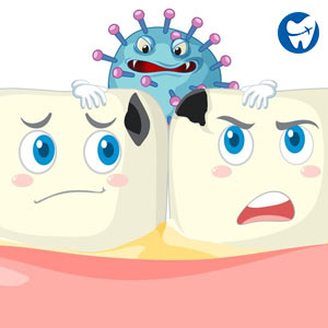 Bacteria causes tooth damage