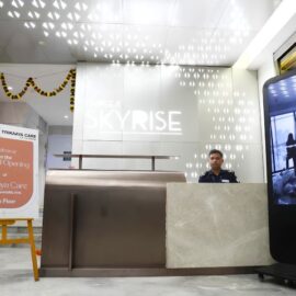 Reception area inside the clinic