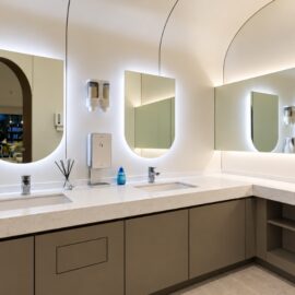 Restroom Vanity inside 365 Seoul OneTop Dental Clinic