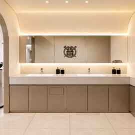 Restroom Vanity inside Seoul OneTop Dental Clinic